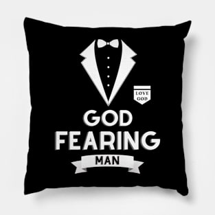 God Fearing Man Biblical Suit Pillow