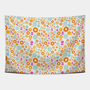 Flowers Spring Colors Pattern v2 Tapestry