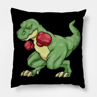 Funny dinosaur as a boxer Pillow