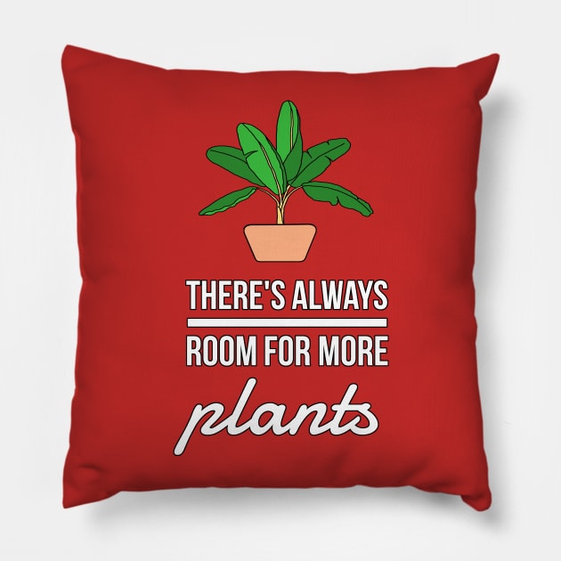 There's Always Room For More Plants Pillow by QuasaiBonsai