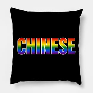 Rainbow Chinese LGBTQ Pride Pillow