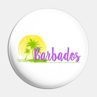 Life's a Beach: Barbados Pin
