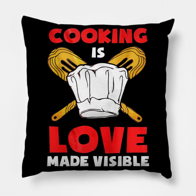 Cooking Is Love Pillow by toiletpaper_shortage