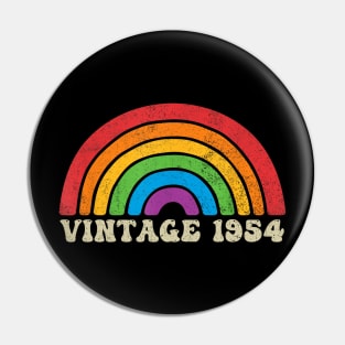 Vintage 1954 - Retro Rainbow Vintage-Style Pin