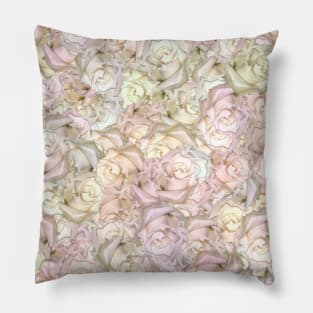 Beautiful Pastel Rose Pattern Pillow