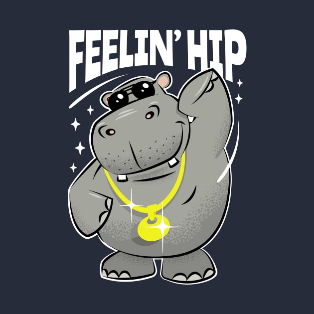 Hipster Hippo - Feelin' Hip Hippopotamus by propellerhead