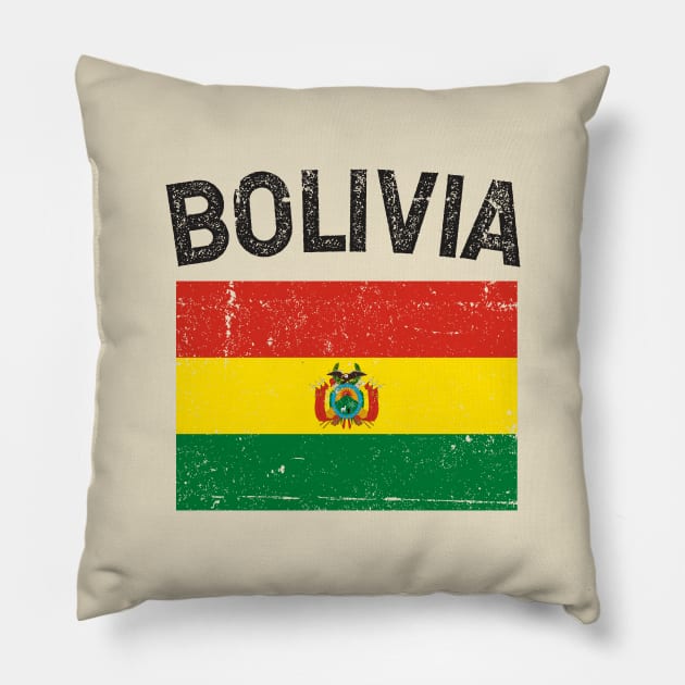 Bandera de Bolivia - Flag of Bolivia Pillow by verde