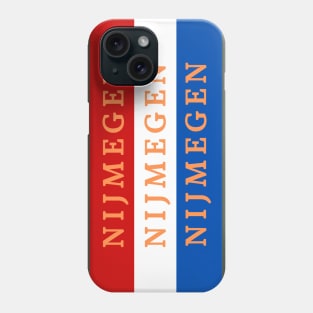 Town of Nijmegen in Netherlands Flag Colors Stripes Phone Case