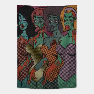 Zombie Beauty Queens Tapestry