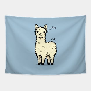 Confused Llama Mooing Tapestry