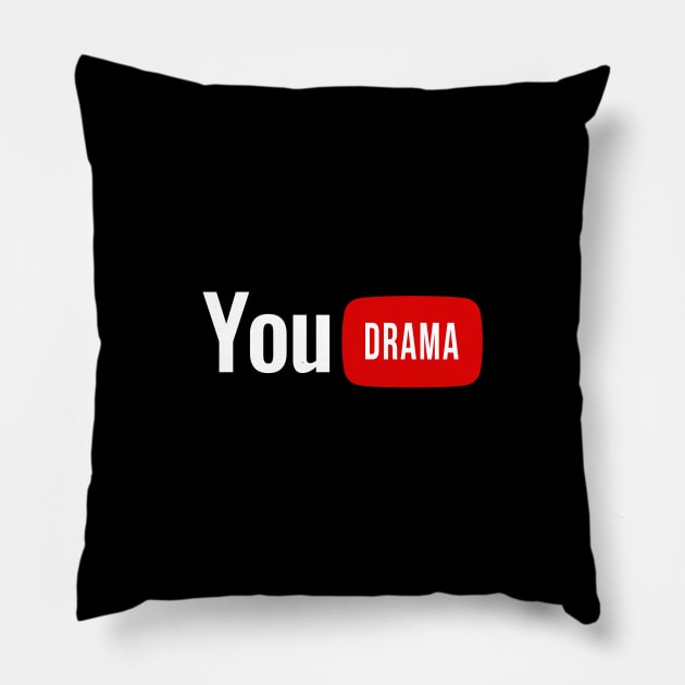 You Drama Youtuber Cancel Culture Youtube Parody Pillow by Pink Chaos