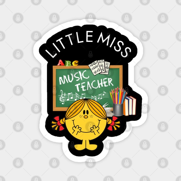 Little Miss MUSIC Teacher Magnet by Duds4Fun