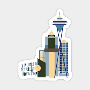 Seattle Buildings Magnet