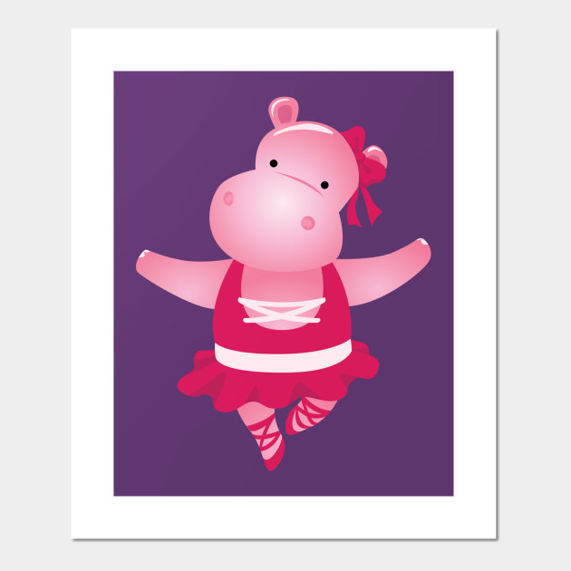 Download Ballerina Hippo Ballet Posters And Art Prints Teepublic