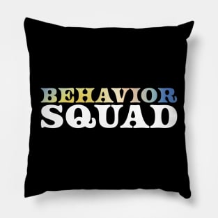 behavior squad - retro gradient Pillow