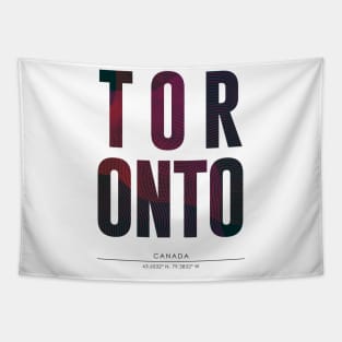 Toronto city typography Tapestry