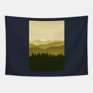 Natur forest minimalist artwork Tapestry