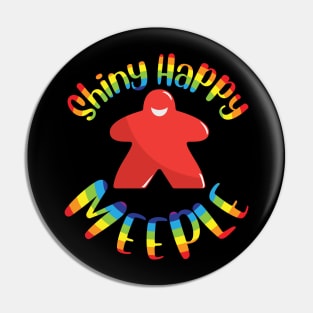 Shiny Happy Meeple Pin