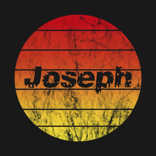 Name Joseph in the sunset vintage sun by BK55