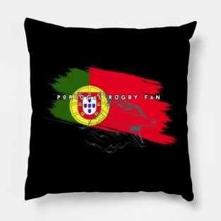 Minimalist Rugby Part 3 #016 - Portugal Rugby Fan Pillow