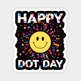 Happy Dot Day Colorful Rainbow Polka Dot Boys Girls Magnet