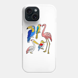 Exotic Birds Colorful Phone Case