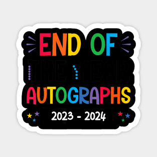 End Of The Year Autographs 2023/2024 Last Day of School Magnet