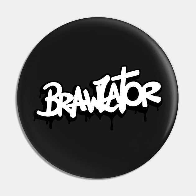 Brawlator (White) Pin by Brawlator