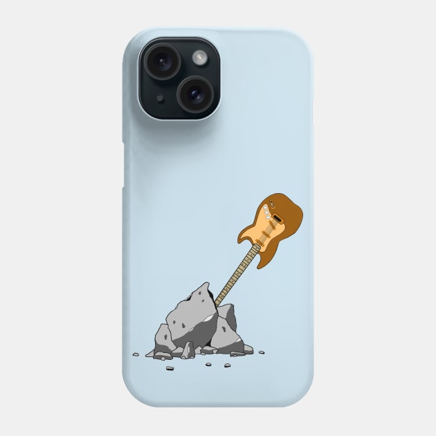 Guitar in stone Phone Case by DarkoRikalo86