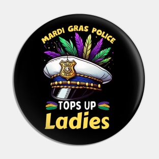 Mardi Gras Police Funny Mardi Gras Pin