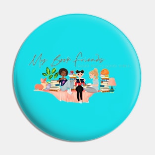 My Book Friends Logo Pin