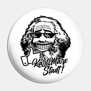 Karl Marx City (monochrome) Pin