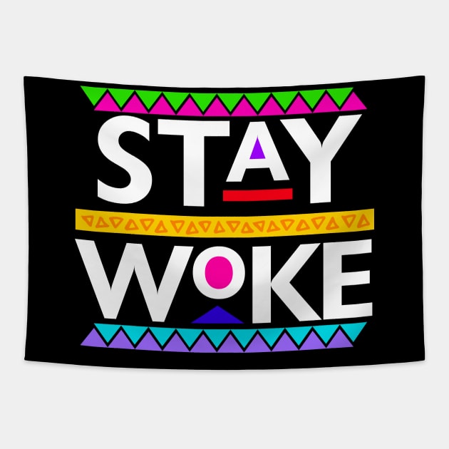 Black Lives Matter - Stay Woke Tapestry by PushTheButton