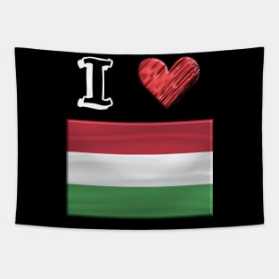 I love Flag from Ungarn Tapestry