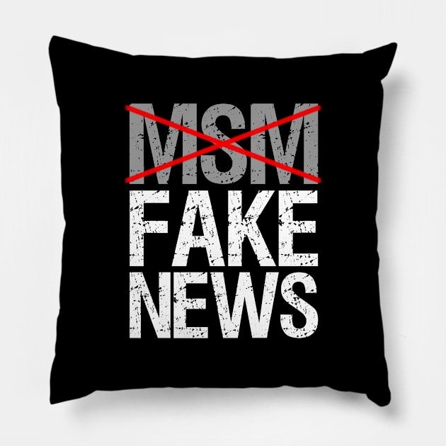 Msm Is Fake News Pillow by Flippin' Sweet Gear