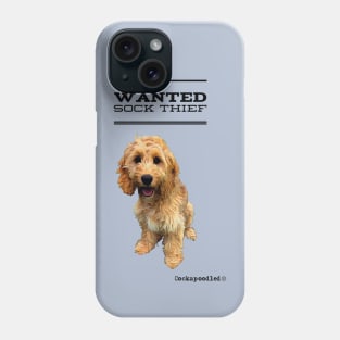 Cockapoo / Doodle Dog Sock Thief Phone Case