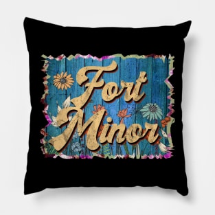 Retro Fort Name Flowers Minor Limited Edition Proud Classic Styles Pillow