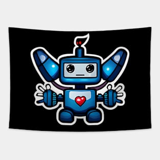 Robo Looking For A Heart & Love Tapestry