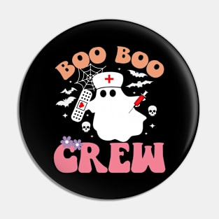 Boo Boo Crew Nurse Shirts Halloween Nurse Shirts for Women Pin