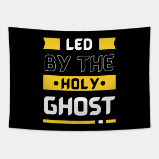 Led By The Holy Ghost | Christian Typography Tapestry