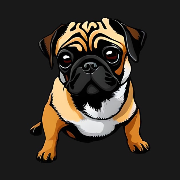 Sad Pug by mikepod