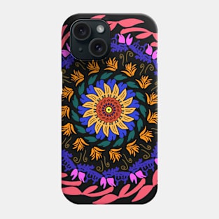 Colorful mandala art design Phone Case