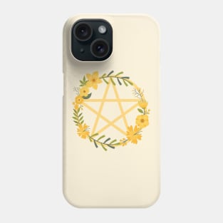 Spring Floral Pentacle Design Cheeky Witch® Phone Case