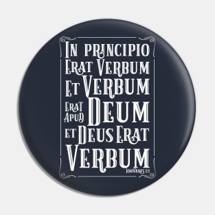 In principio erat Verbum Pin