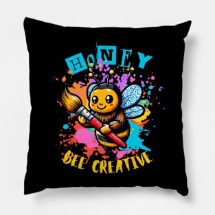 Bee creative artist Pillow