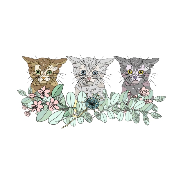 Triple Kitties by MAXLEE