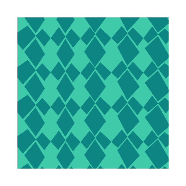 Geometric Diamonds Design (Teal) by KelseyLovelle