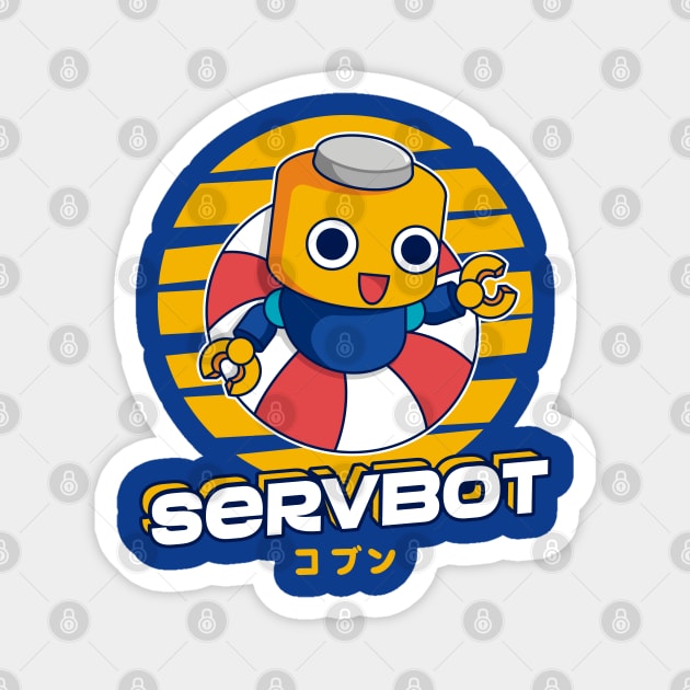 Servbot Summer Magnet by logozaste