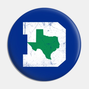 Dallas Texas D, basketball - Blue Pin