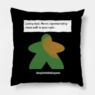 Cheese Puffs, green Pillow